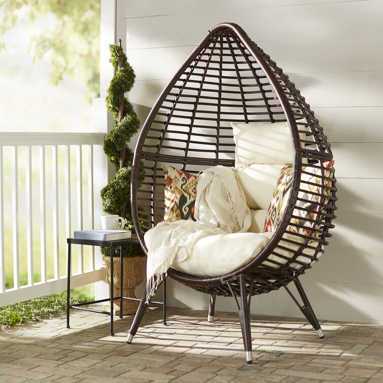 Teardrop wicker patio lounge chair new arrivals